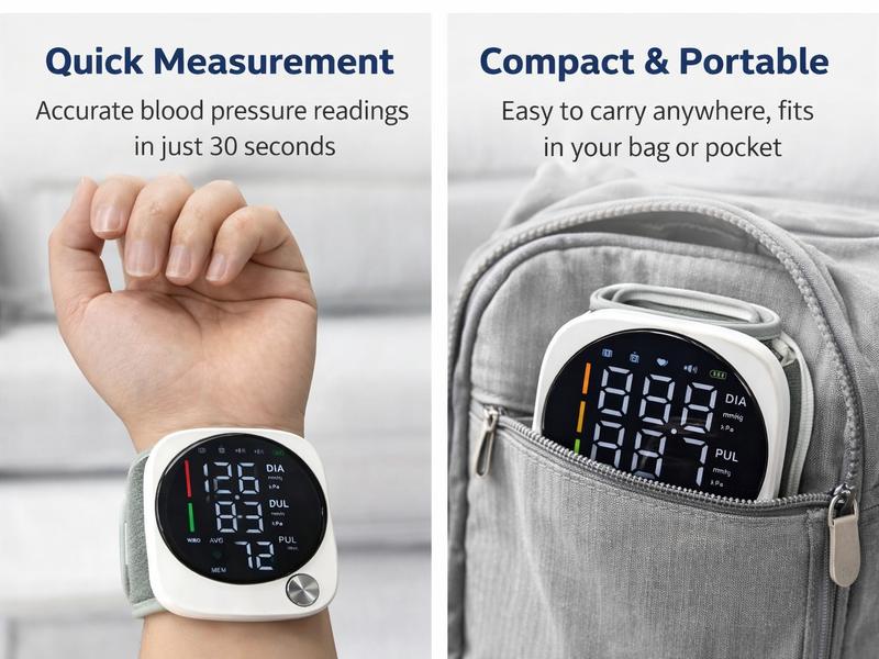 2026 Upgraded | Mozy PulseTrack™ Wrist BP Monitor