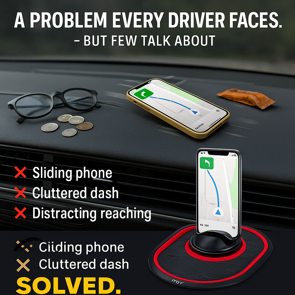 Mozy GripDock™ – #1 Best-Selling Car Anti-Slip Organizer Pad