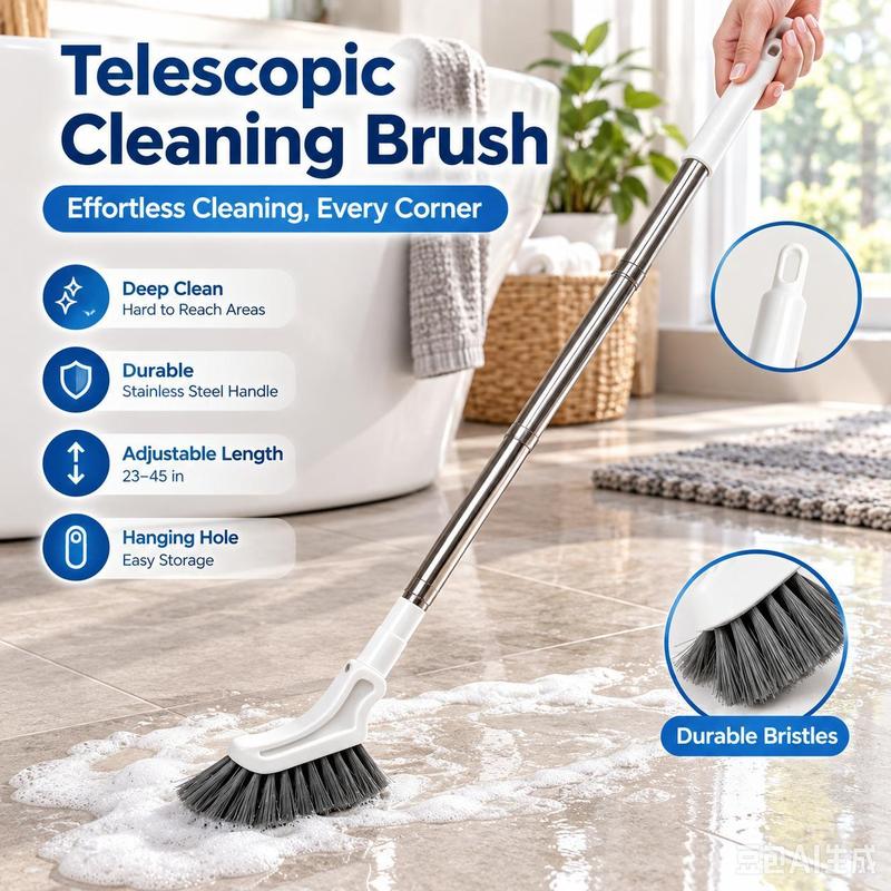 Mozy™ FlexReach Telescopic Crevice Cleaning Brush