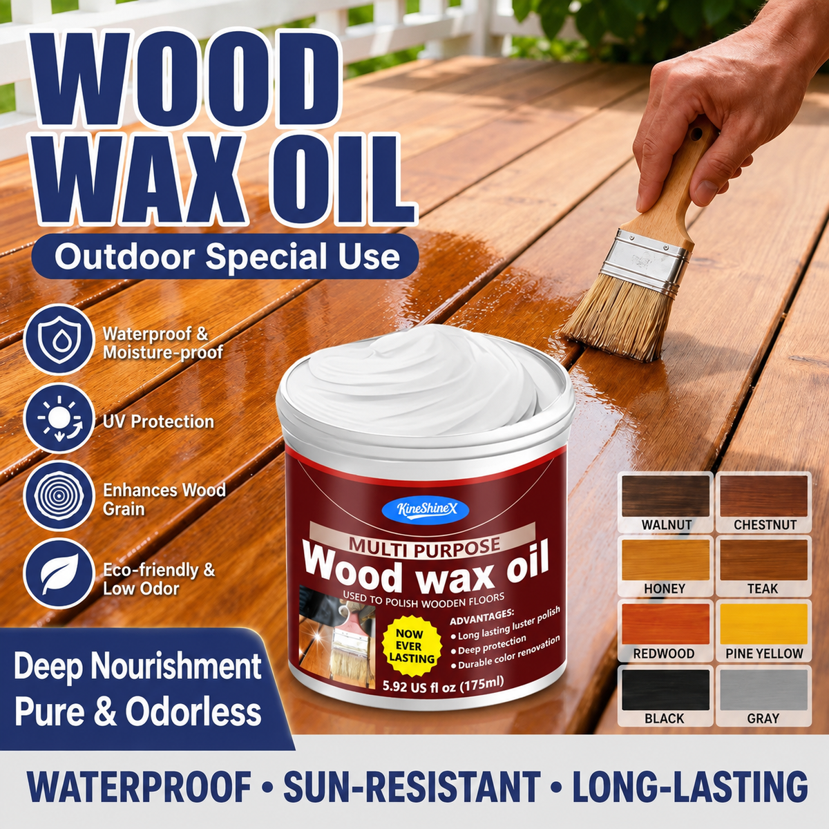 KineShineX™ Wood Wax Oil