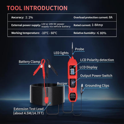 Mozy™ PowerProbe Pro – Automotive Circuit Tester