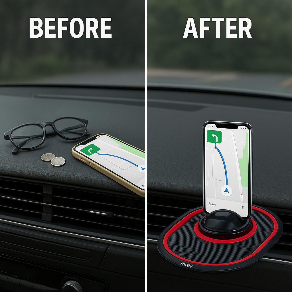 Mozy GripDock™ – #1 Best-Selling Car Anti-Slip Organizer Pad