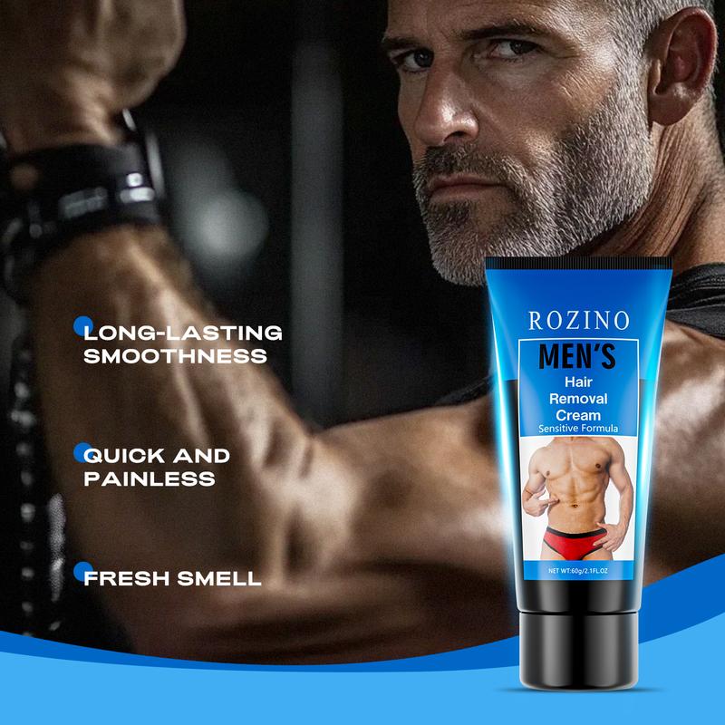 ROZINO Men’s Hair Removal Cream – Smooth & Fast (60g)