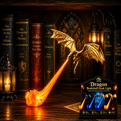 Mozy™ Flying Fire Dragon Night Light – 3D Fantasy Atmosphere Lamp