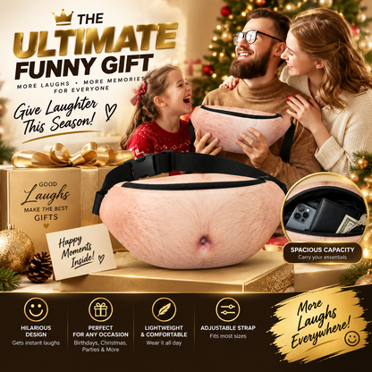 Realistic Belly Funny Waist Pack