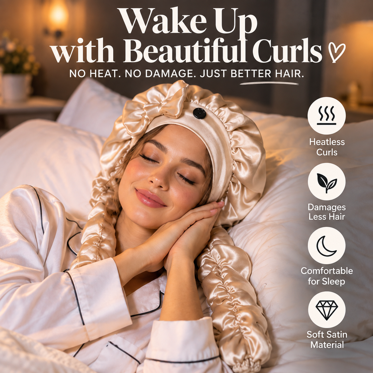 Mozy™ DreamCurl Satin Bonnet