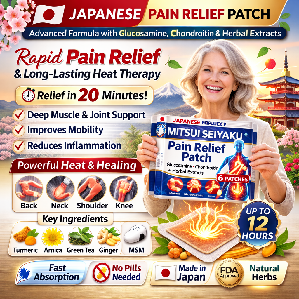 Japanese Infrared Pain Relief Patches, Relieves Bone Pain