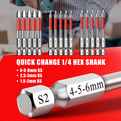 Mozy™ FlexHex 6-in-1 Magnetic Nut Driver Bit Set