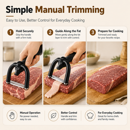 Handheld Meat & Fat Trimming Tool