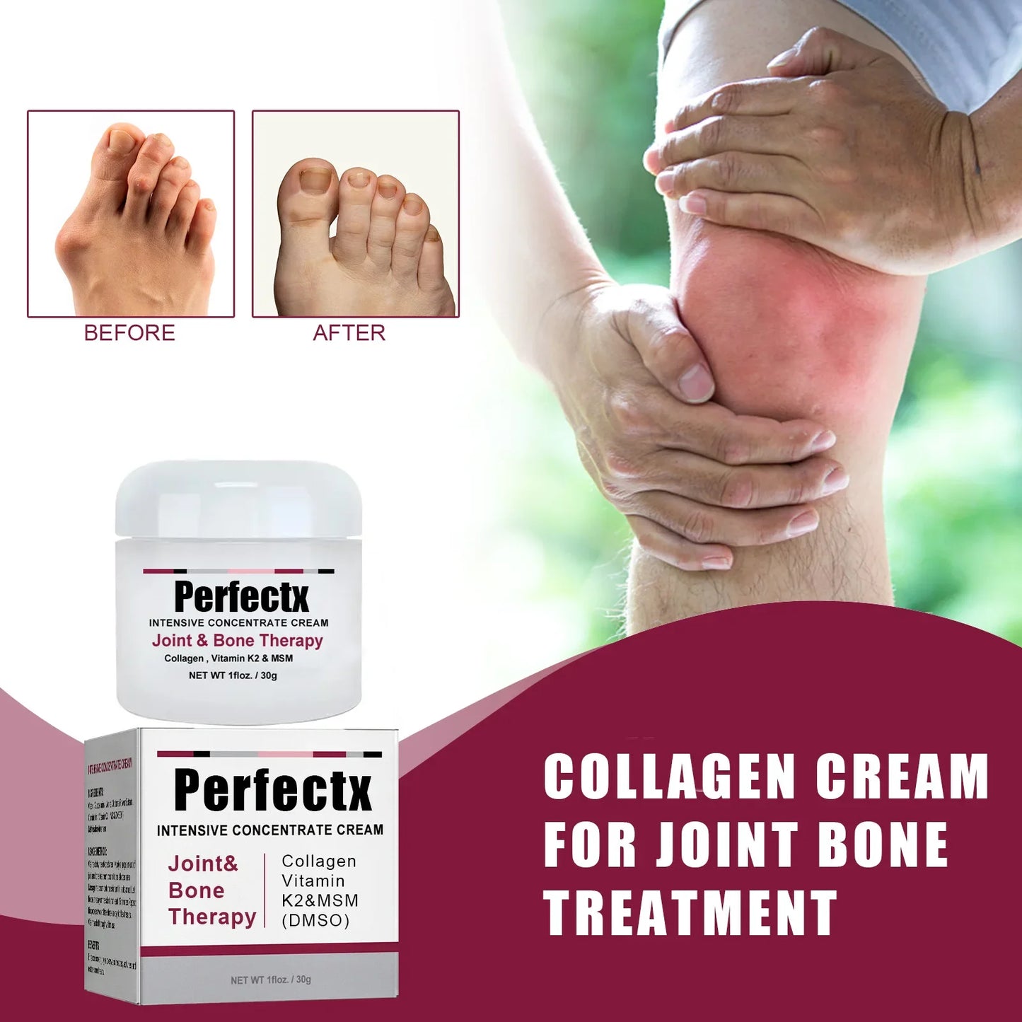 Perfectx Collagen Joint & Bone Relief Cream 30g