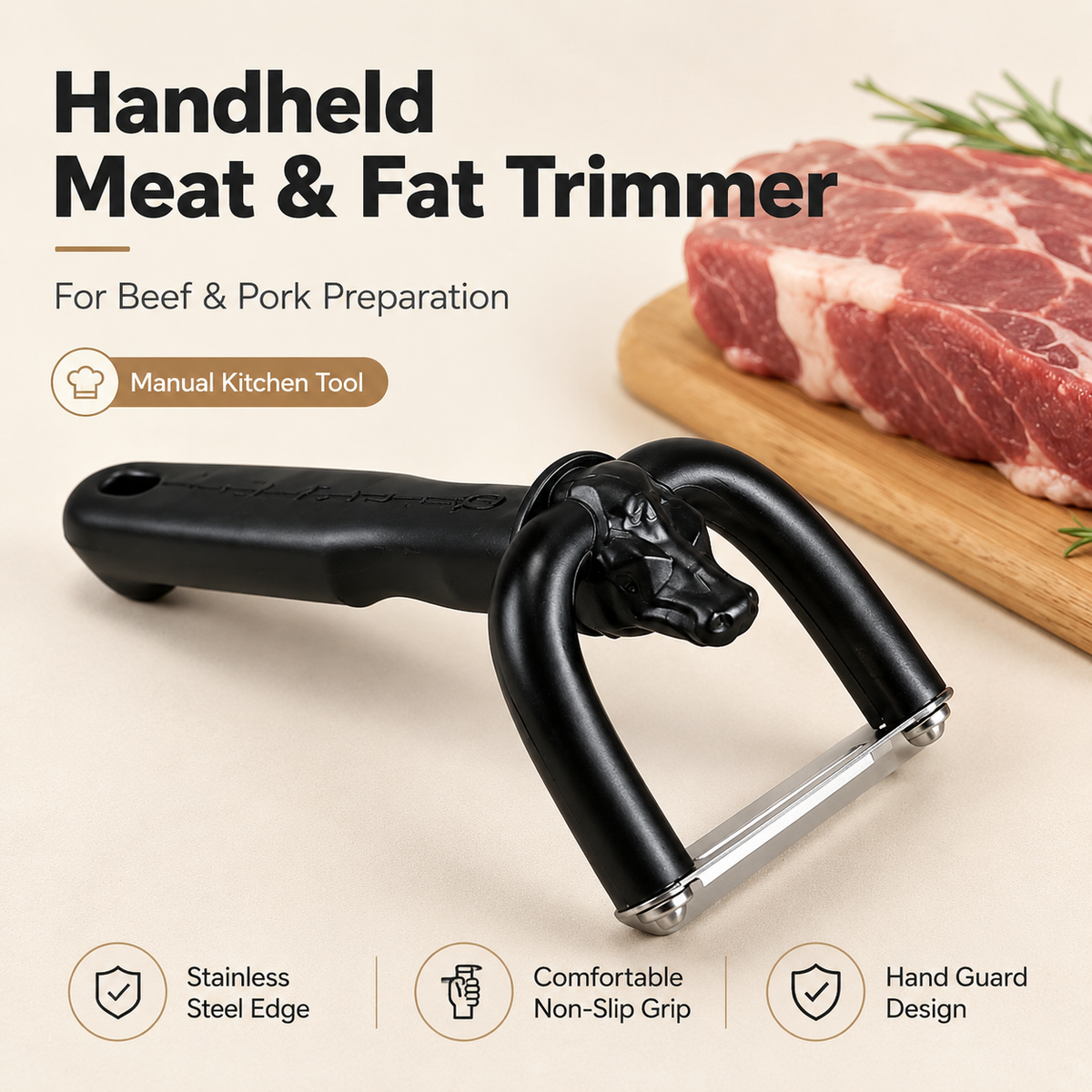 Handheld Meat & Fat Trimming Tool
