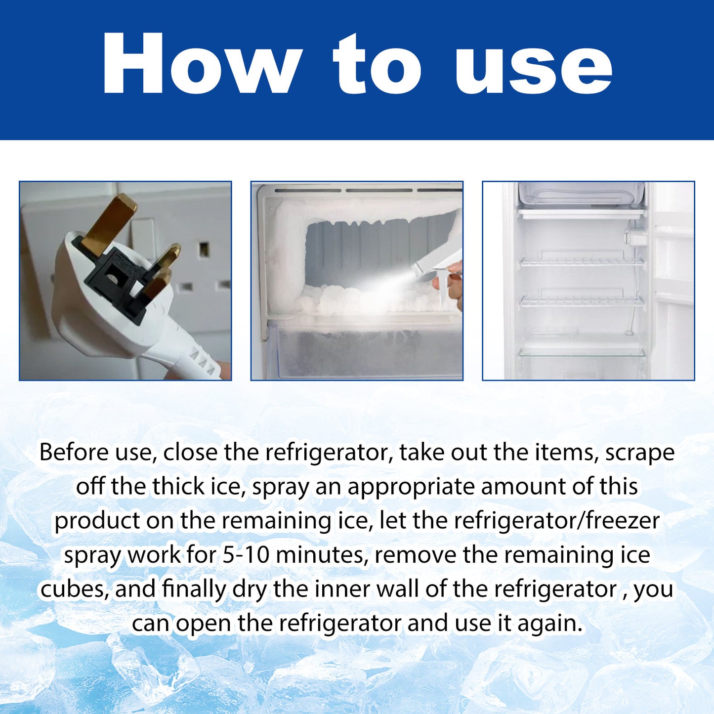 Instant Windshield De-Icer Spray