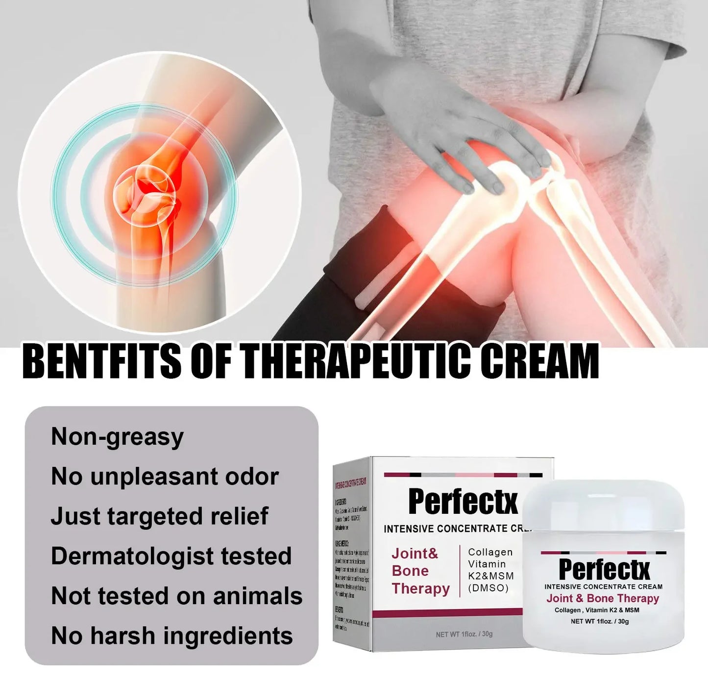 Perfectx Collagen Joint & Bone Relief Cream 30g