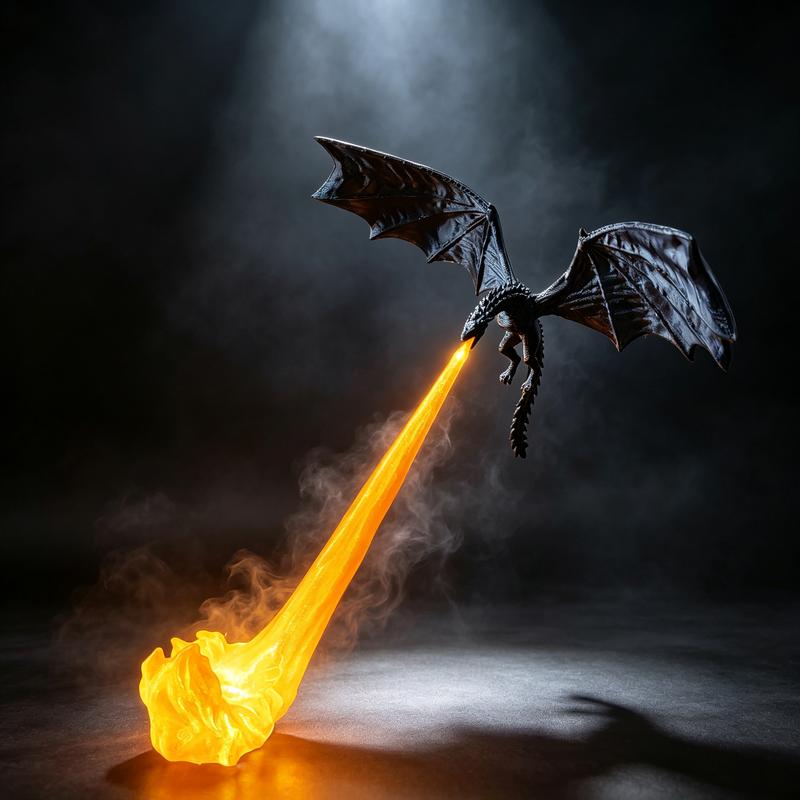 Mozy™ Flying Fire Dragon Night Light – 3D Fantasy Atmosphere Lamp