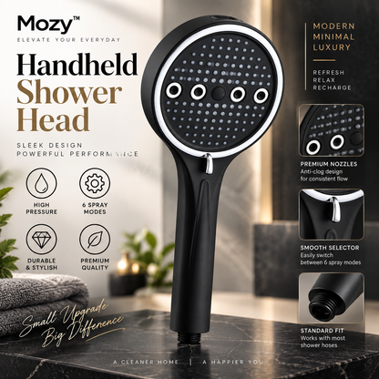 Mozy™ LuxeFlow 6-Mode Handheld Shower System