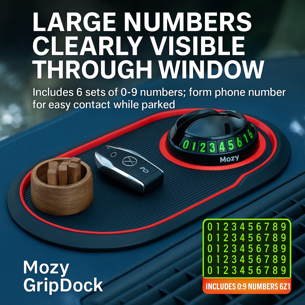 Mozy GripDock™ – #1 Best-Selling Car Anti-Slip Organizer Pad