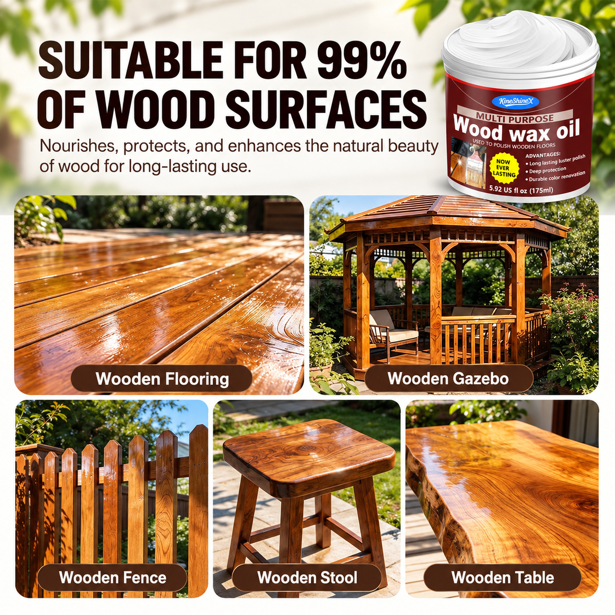 KineShineX™ Wood Wax Oil