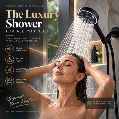 Mozy™ LuxeFlow 6-Mode Handheld Shower System