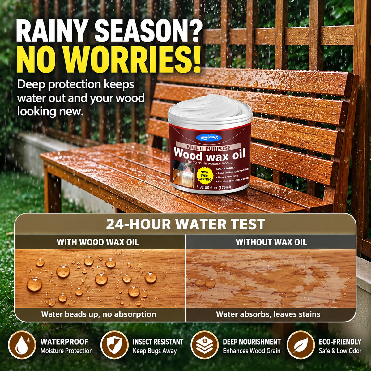 KineShineX™ Wood Wax Oil